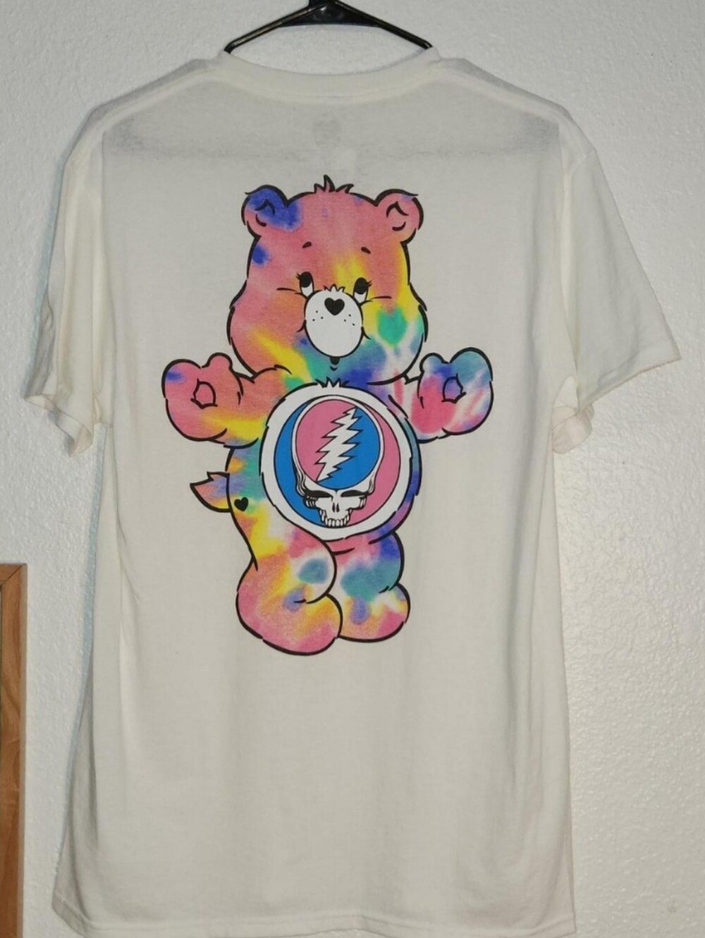 Grateful DEAD Tie-Dye Bear Graphic Tee - White